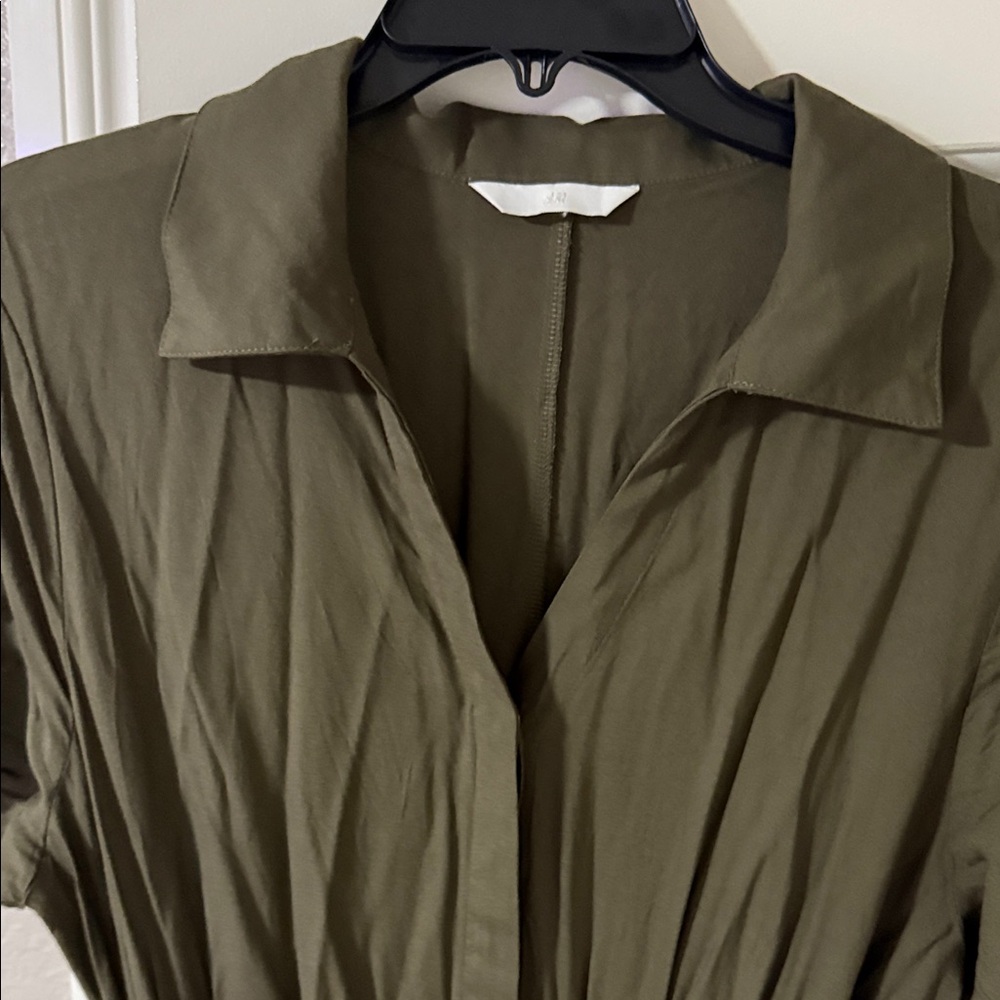 H&M Olive Green Maxi Dress